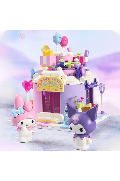 Choice NO BOX 2023 Sanrio Assembled Toy Building Blocks Kuromi Cinnamoroll Mymelody Model Educational Game