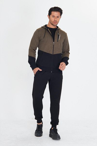 Marco Ferry Ανδρικό Σετ Φούτερ από Βαμβακερό Φούτερ Beige 5815-B
