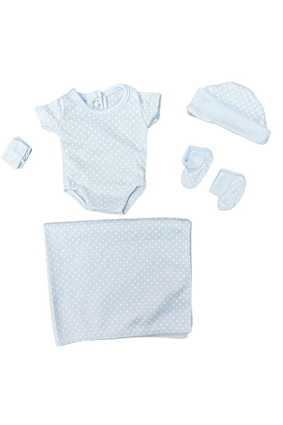 Choice مجموعة ملابس دمى الأطفال الزرقاء الأنيقة، 6 أنماط تناسب دمى بيبي ريبور...