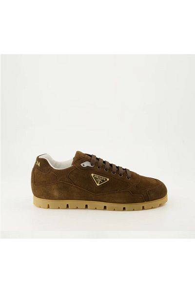 Prada Sport Basket Trails Suede Sneakers