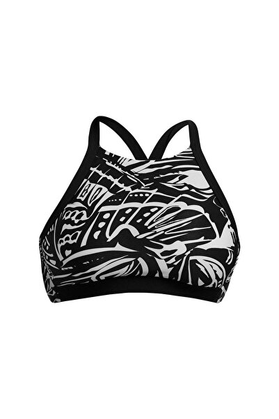 FUNKİTA Funkita Night Flyer Kadın Yüksek Yaka Yüzücü Bikini Üstü – (D-E Cup U...