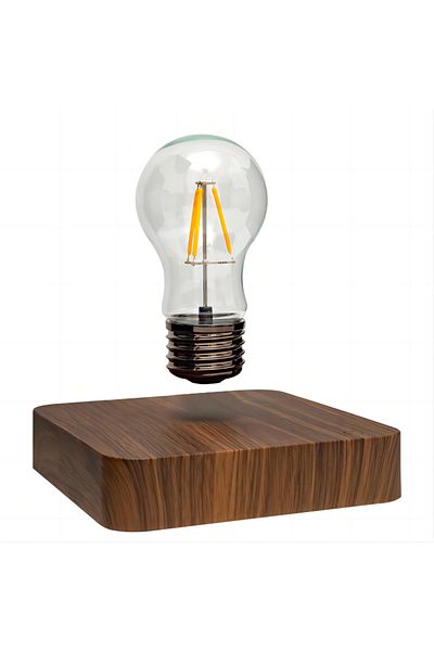 Choice EU Square chassis Magnetic Levitation Lamp Creativity Floating Glass LED Bulb Home Office Desk Decor