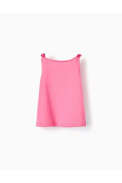 Ziddy Pack of 2 Cotton Tops for Baby Girls 'Turtle', Pink/Aqua Green