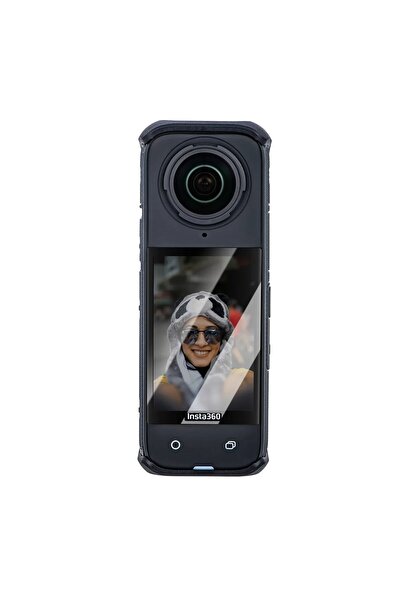 ROVA Insta360 X3 Aksiyon Kamera Uyumlu 2 Adet Şeffaf Ekran koruyucu Nano Jelatin