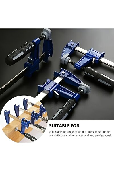 Choice 6inch 2pcs Woodworking F-Clamps Light-Duty Forged Steel Clamps F Clamps with Max 450Lbs Load Limit