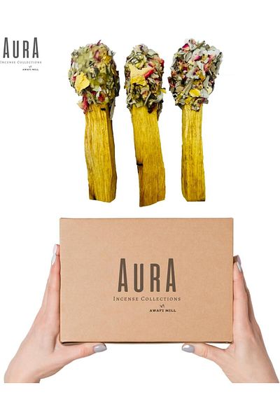 AWAFI MILL Palo Santo Sage Fused Smudge Pop - Pack of 3 Pops