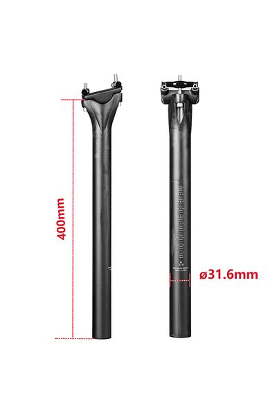 ELITA ONE 31.6x400mm Elitaone Carbon Seatpost Light Weight 27.2 31.6mm UD Bare Carbon Matte MTB Road Bike Sea