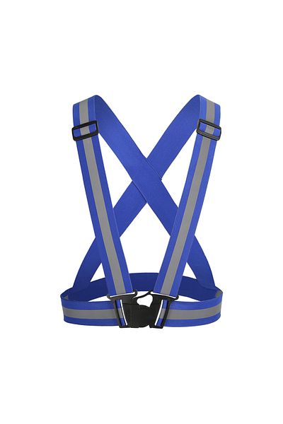 Choice Blue Reflective Safety Vests Lightweight Adjustable Elastic Vest Jacket Hi Vis Reflective Strips for