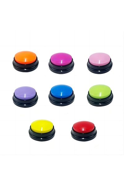 Choice 8pcs Dog Toys Funny Recordable Pet Travel Talking Pet Starters Pet Speaking Buttons Portable Cute P
