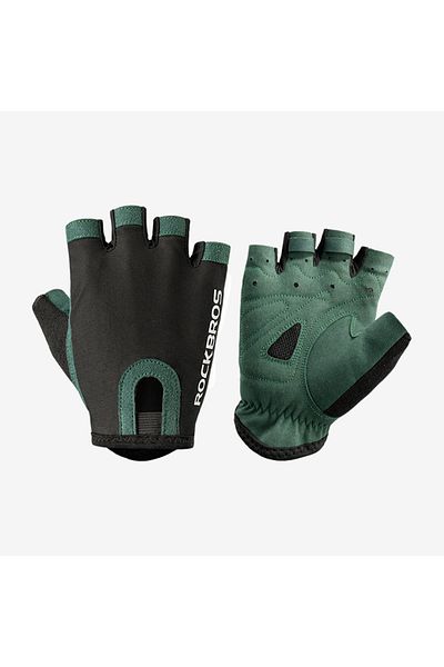 Choice L S260 Rockbros Cycling Gloves Breathable Sweat-wicking Net Bicycle Half Gloves Men Women High Stret