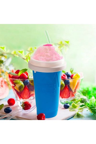 Choice Summer Squeeze Homemade Juice Water Bottle Quick-Frozen Smoothie Sand Cup Pinch Fast Cooling Magi...