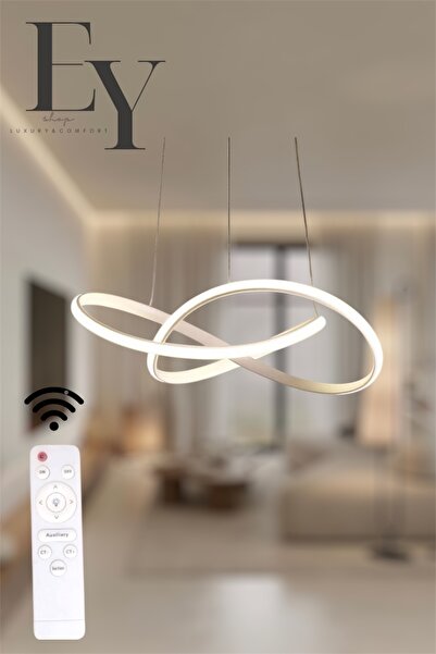 EYSHOP Modern Karçiçeği Beyaz Model Kumandalı 3 Renk (Beyaz / Sarı / Günışığı...