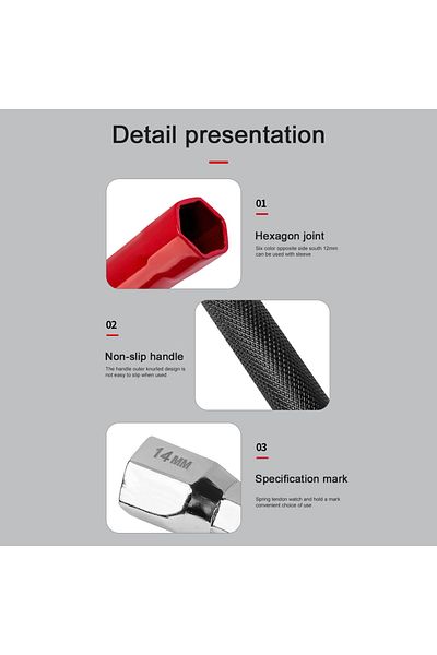Choice Home Kitchen Bathroom Sink Wrench Faucet Valves Installation And Disassemble Wrench Set Waterpipe...