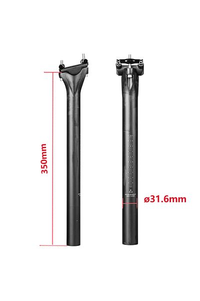 ELITA ONE 31.6x350mm Elitaone Carbon Seatpost Light Weight 27.2 31.6mm UD Bare Carbon Matte MTB Road Bike Sea