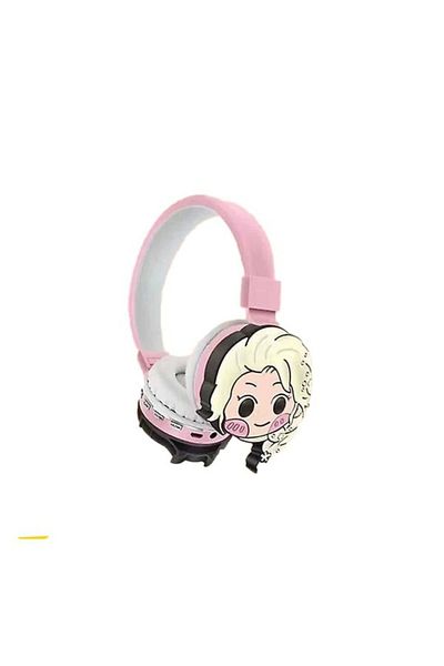 Generic Stylish Girlish Wireless Bluetooth Headset (Pink)| Lightweight, Foldable, Long Battery Life