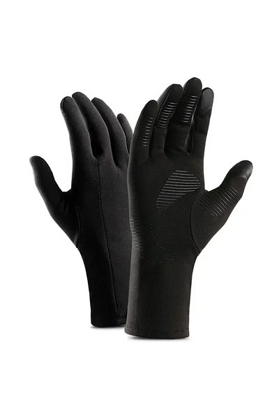 Choice M Black Autumn Winter Cold-proof Running Gloves Windproof Non-slip Keep Warm Touch Screen Outdoor Sp