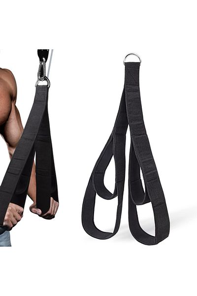Choice black 1 PC Fitness Tricep Rope Pull Down Workout Tricep Rope Cable Attachment Strength