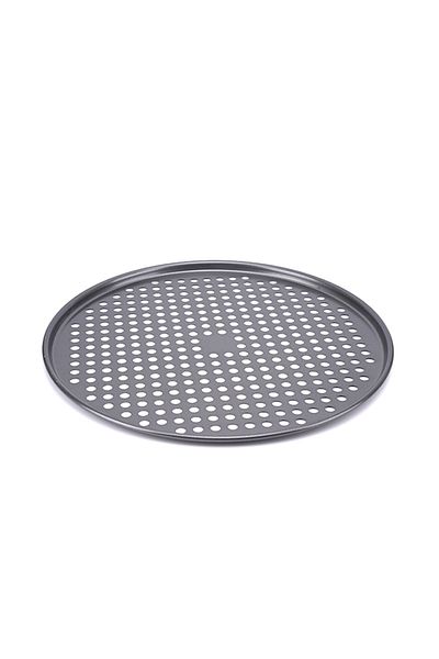 Choice Light Grey Thickened pizza tray with hole cheese pizza oven baking tray barbecue barbecue tray comme