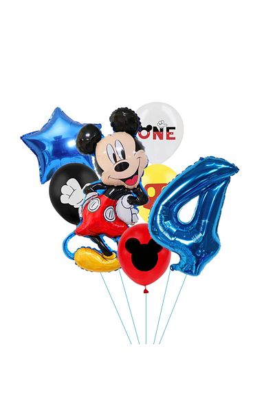 Choice Set 4 7pcs Disney Minnie Foil Balloons Set Mickey Mouse Balloon Birthday Party Decoration Baby Showe