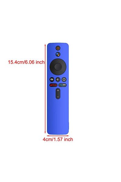 Choice 154mm Blue Silicone Protective Case for Xiaomi Mi TV Box S Remote Control Cover Silicone Soft Shockp