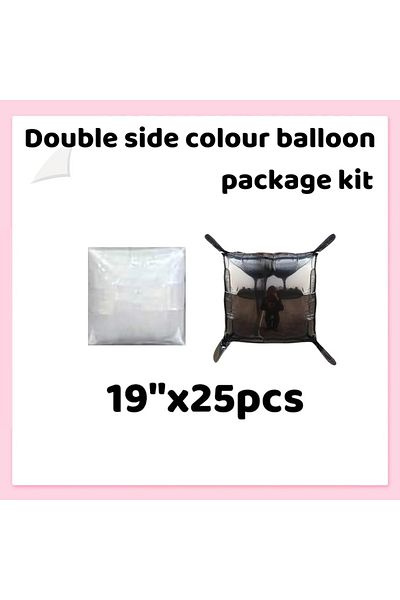 Choice Other Other 25pcs White And Black Checkered Double Sided Flat Square Foil Balloon Wall Balloon Garla
