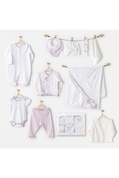 andywawa kız bebek 10lu hastane seti KREM