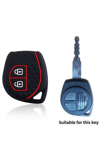 Choice Black 2 Button Silicone Car Remote Key Cover Case For Suzuki Swift Ignis Vitara Liana Ciaz Baleno Ca