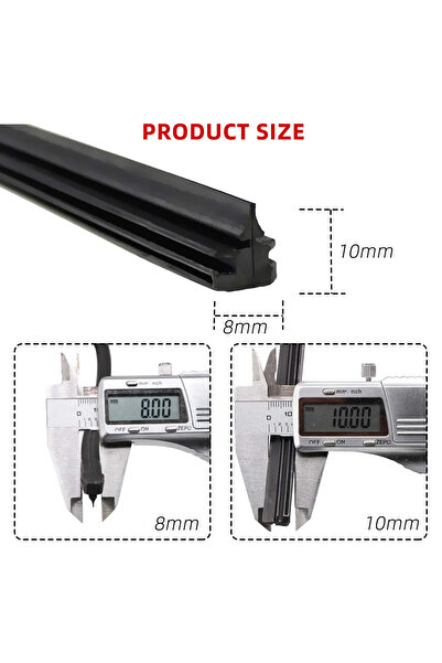 Choice شفرات مساحات الزجاج الأمامي للسيارات مقاس 21 بوصة (525 مم) لجميع المواسم، شرائط مطاطية طبيعية لـ 3 فصول