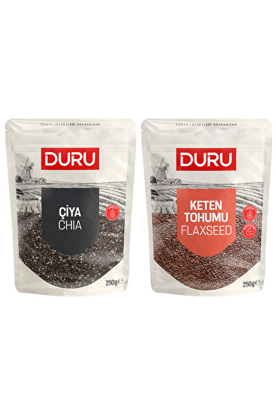 Duru Bulgur KETEN TOHUMU 250gr + CİYA TOHUMU 250gr