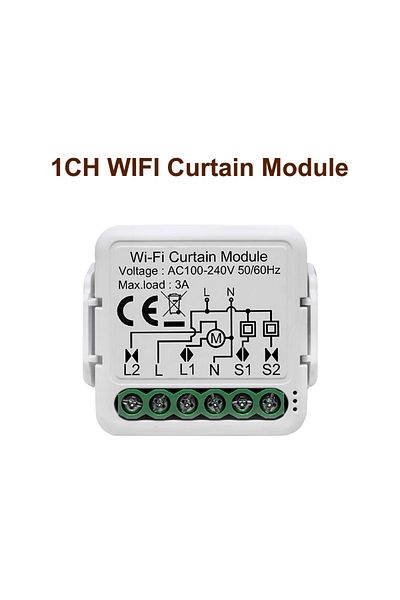 Choice 1 Gang GIRIER Tuya Smart Wifi Curtain Module Blind Switch for Roller Shutter Electric Motor 1/2 Gang