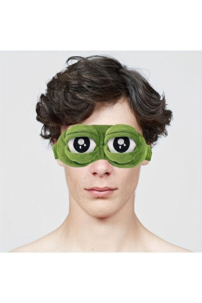 Choice قناع عين على شكل ضفدع، قطعة واحدة، قناع عين لطيف للنوم على شكل ضفدع، واقي للعين، قناع عين للنوم والتظليل أثناء استراحة الغداء، ناعم