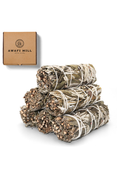 AWAFI MILL عصا يربا سانتا سمادج - عبوة من 3 أعواد