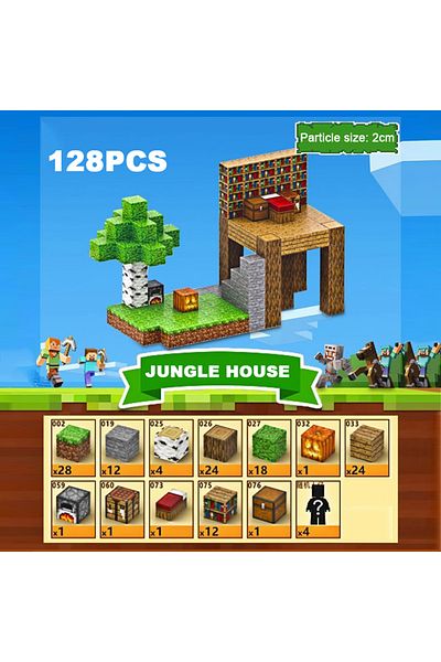 Choice Jungle house Magnetic Building Blocks Mine Magnet World Set Toys STEM Montessori Stacking Cube Const