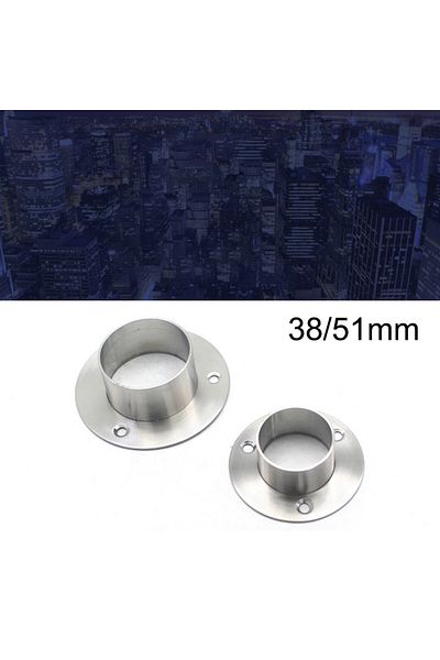 Choice 51mm 38mm 51mm Guide Shaft Stainless Steel Handrail Wall Rail Round Connection Flange Bracket For Ho