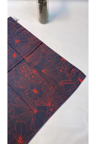 Onur Scarf -New Product Pyramid Luxer Two-Color Silk-Like Rayon Fabric Line Floral Pattern Fashion Shop
