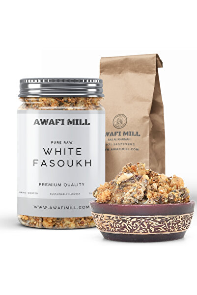 AWAFI MILL فسوخ أبيض | راتنج طبيعي | - زجاجة ١٠٠ غرام / ٣.٥ أونصة