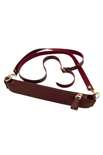 angel çanta aksesuar Angel Bag Accessory Athens Model Claret Red Color Bag Making Set with Light Gold Metal