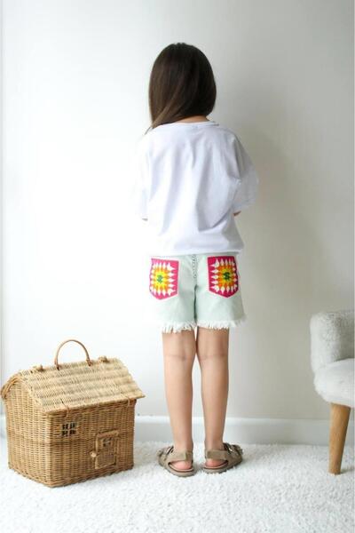 RAPAPA Κοριτσίστικο κοντομάνικο σορτς Σετ κάτω κοστούμι K-5800-5