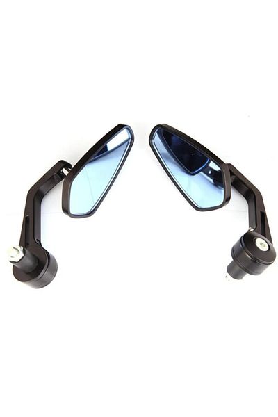 Choice black Universal 22mm Handlebar End Mirror Motorcycle Side Rearview Mirror For Yamaha FZ1 MT09 Suzuki
