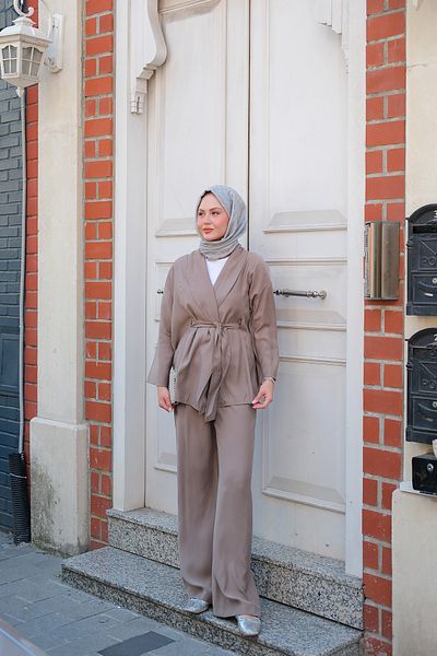 LOCCO Women's Beıge Suit Mold Green
