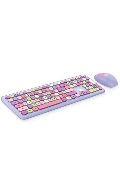 Choice English Green Mofii Wireless Keyboard And Mouse Combo Slim Compact 2.4g Usb Full Size Wireless Mouse