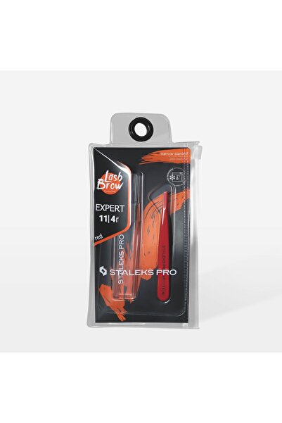 STALEKS EXPERT 11 TYPE 4r Kaş Cımbızı (Dar Yamuk Kenarlar), Kırmızı