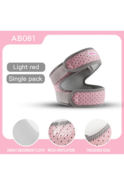 Choice AB081-RD 1 قطعة حزام شريطي، قابل للتعديل لعضلة الظنبوب الحرقفي، الركبة...