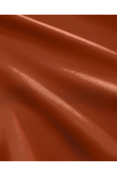 Madame Coco Ciel Single 100% Cotton Satin Elastic Sheet - Orange