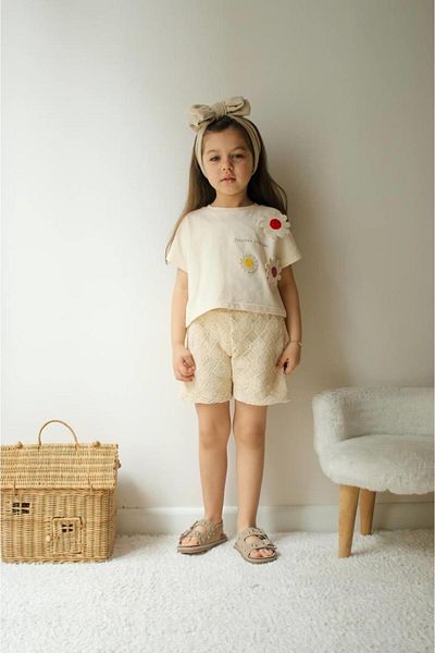 RAPAPA Girl's Short Sleeve Shorts Suit 5800-6