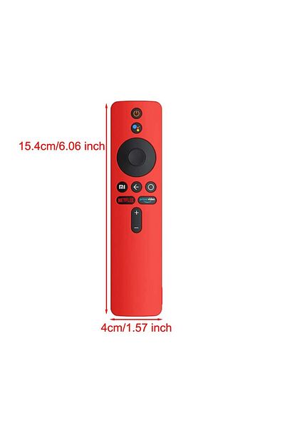 Choice 154mm Red Silicone Protective Case for Xiaomi Mi TV Box S Remote Control Cover Silicone Soft Shockpr