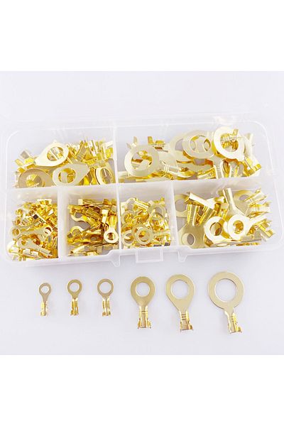 Choice 150pcs ZEXEF 150Pcs/Boxed M3/M4/M5/M6/M8/M10 Ring-Terminal Wire Quick Connector Terminal Brass Crimp