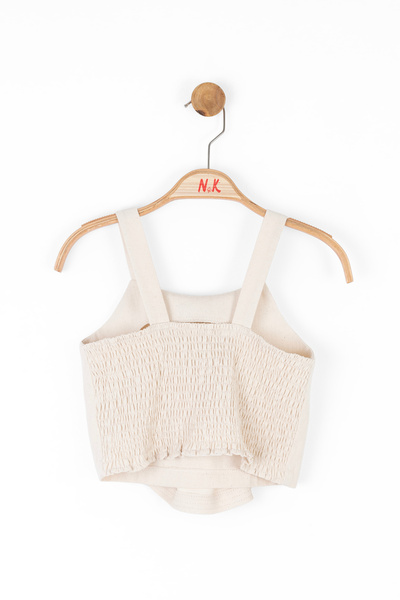 Ugly Duck 08-14 Age Cream Pants Crop Suit - Cream