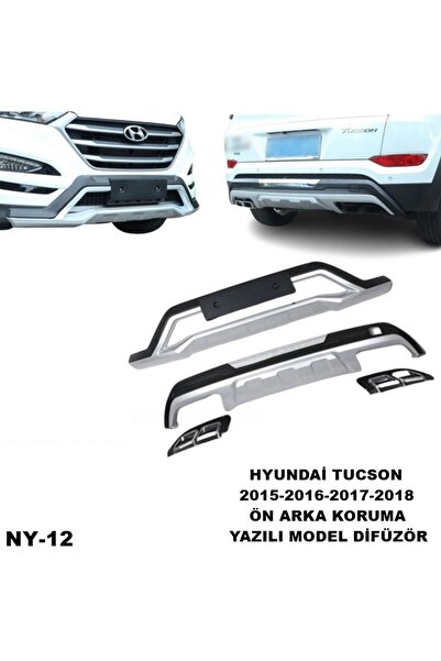 caraks hyundai tucson ön ve arka tampon koruma difüzör tucson 2015-2016-2017-...