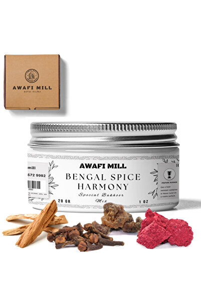 AWAFI MILL مزيج بخور هارموني بنكهة توابل البنغال - زجاجة ٢٨ جرام (١ أونصة)